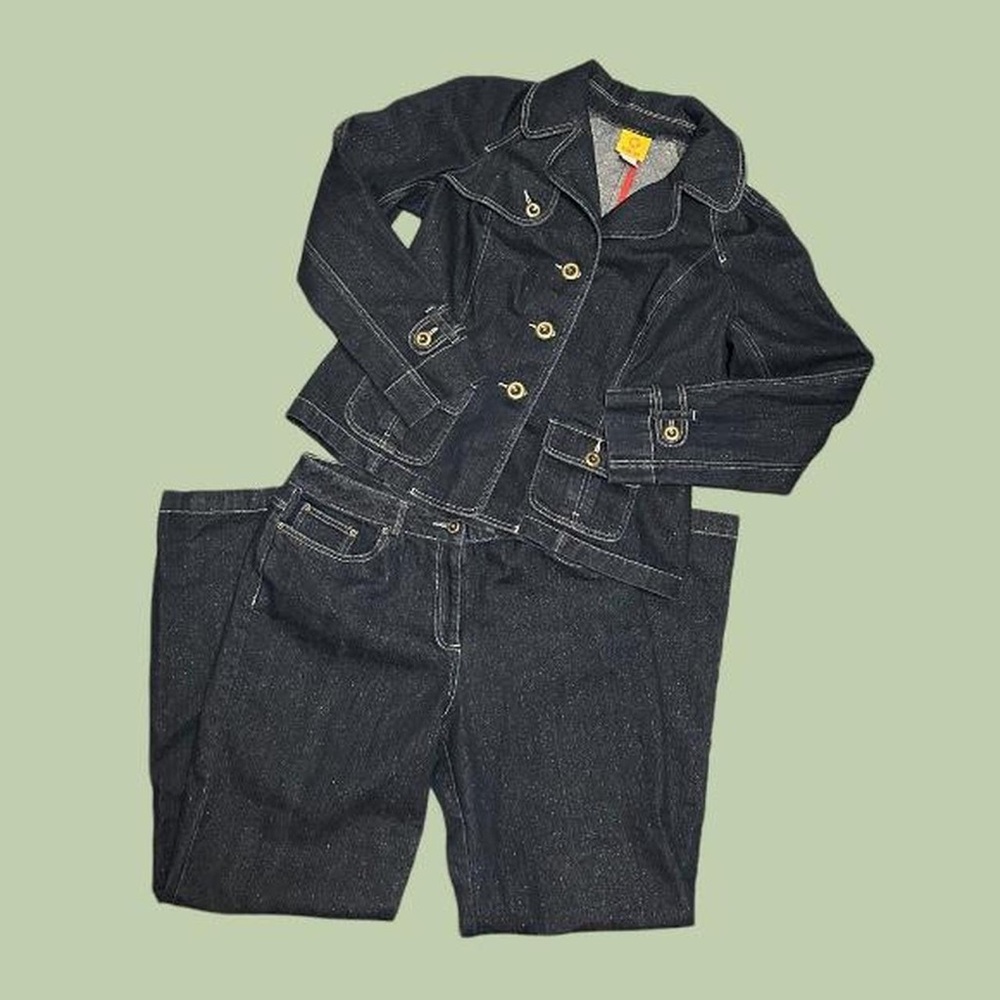 🌥️ruby rd matching blazer jacket + jean set